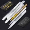 1mm Extra Feine Spitze 3/6er Pack Gelstift Set Weiß, Gold und Silber Gel-Tinte Stifte für Künstler, Weißer Gelstift, Weißer Tintenstift