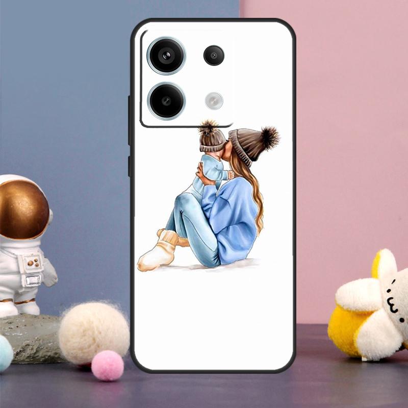 Baby Mom Daughter Girl Son Dad Case For Xiaomi Redmi Note 15 Pro Plus 10 11 12 13 14 Pro Redmi 15 15C 14C 10C 12C 13C Cover