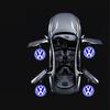 JQTYB1 2PCs LED Welcome Projector Light Door Lamp For VW Golf 5 6 7 7N Touran CC Passat Magotan B6 B7 B8 Tiguan GTI Car Styling.