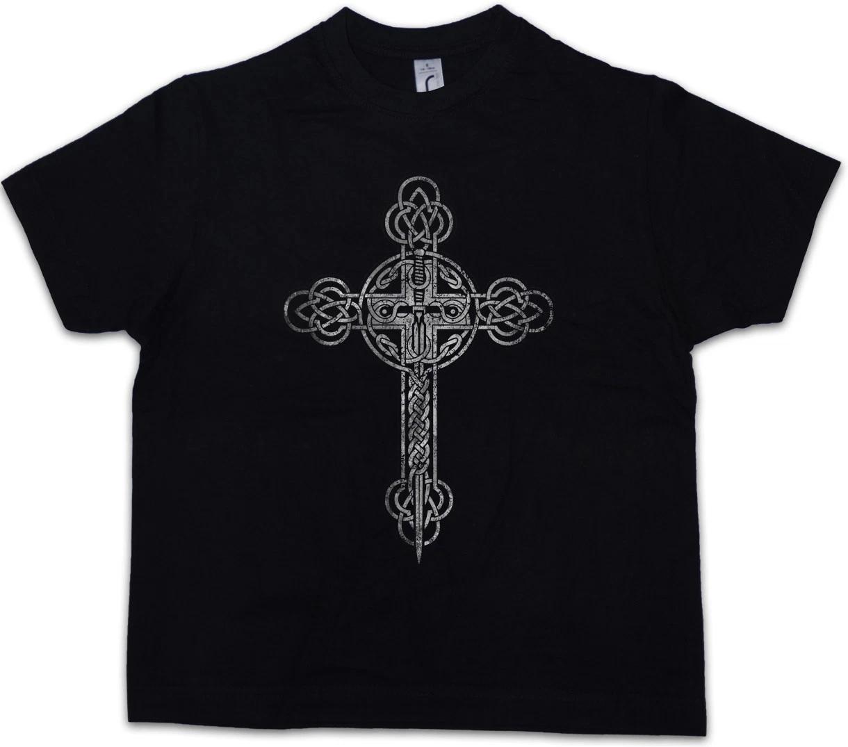 CHRISTIAN CROSS III Kids Boys kids boys T-Shirt Jesus Christianity God Gott 130