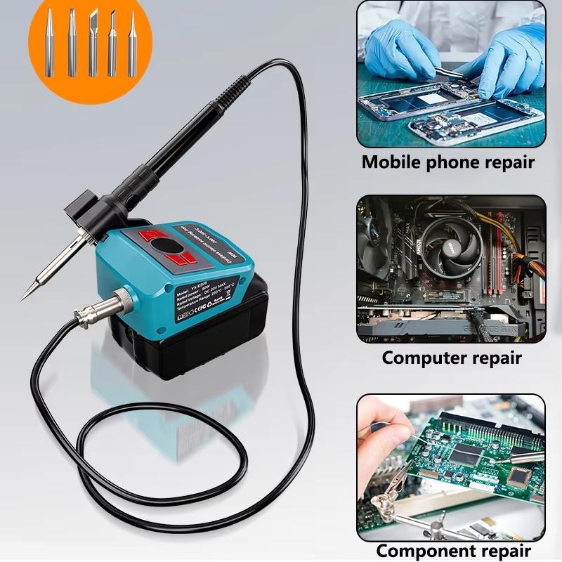 NEW Portable Cordless Soldering for Makita/Milwaukee/Bosch 18/11V Li-ion Battery Station Lithium Soldering Iron for DIY Projects