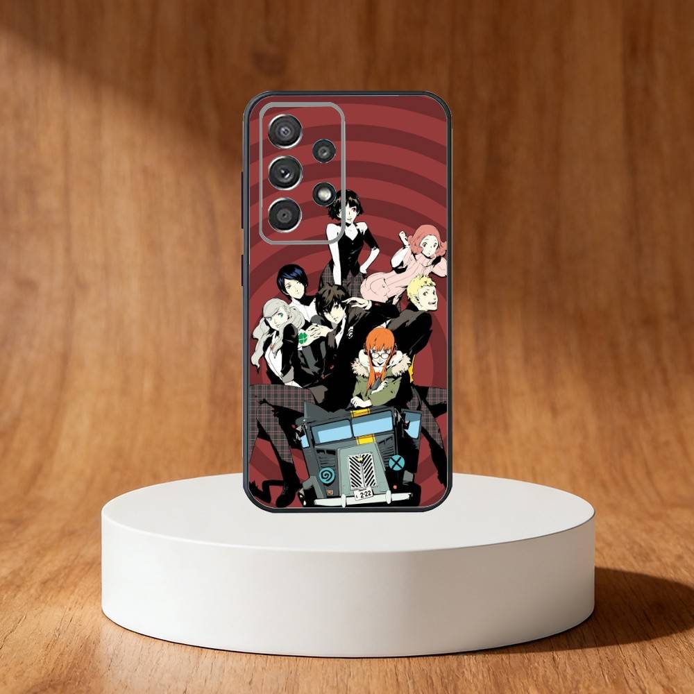 Game P-Persona 5 Phone Case For Samsung S25,S24,S21,S22,S23,S30,Ultra,S20,Plus,Fe,Note,10,9,5G Black Cover