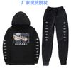 Ensemble Sweat à Capuche Doublé Polaire Kakashi Sharingan Naruto Anime Unisexe Vêtement d'Hiver Décontracté