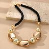 1/2Pcs Versatile Gold Irregular Jewelry Set – Minimalist Necklace & Bracelet For Casual & Party Wear