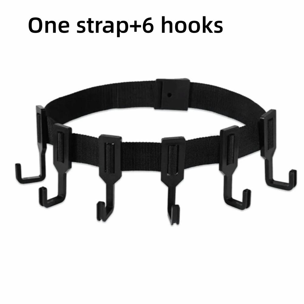 Woven Webbing Gear Hanging Hook Multi-Hooks Hunting Gear Hanger  Outdoor Gear Storage