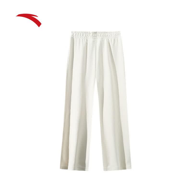 Anta Women's Corduroy Wide-Leg Straight Casual Pants