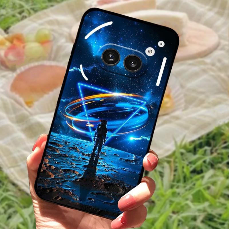 For Nothing Phone 2A Case Cover Silicone Soft Fashion Black Bumper Funda Coque for Nothing Phone 2A Full Protective A142 Capa