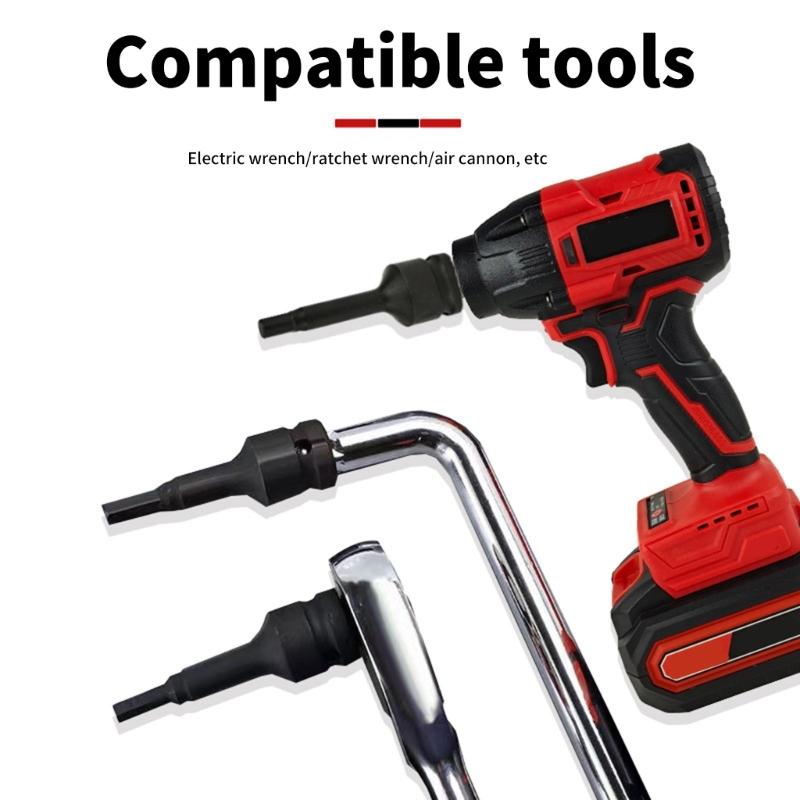Solid Integrated Hex Key Sockets Suitable With Air Tool 4mm To 10mm Ergonomic Design For Mechanics