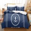 Nautical Anchor And Compass Duvet Cover Set Bedding Comforter Sets King Size  3D Children'S   1 Quilt Cover
