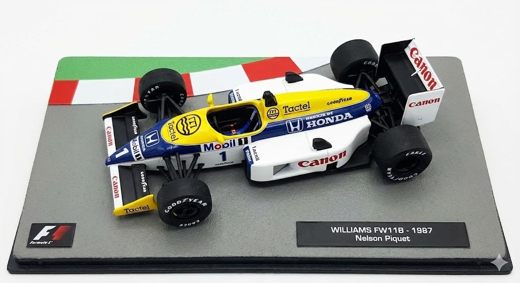F1 Miniature Car 1/43 Nelson Piquet FW11B Williams World Champion 1987