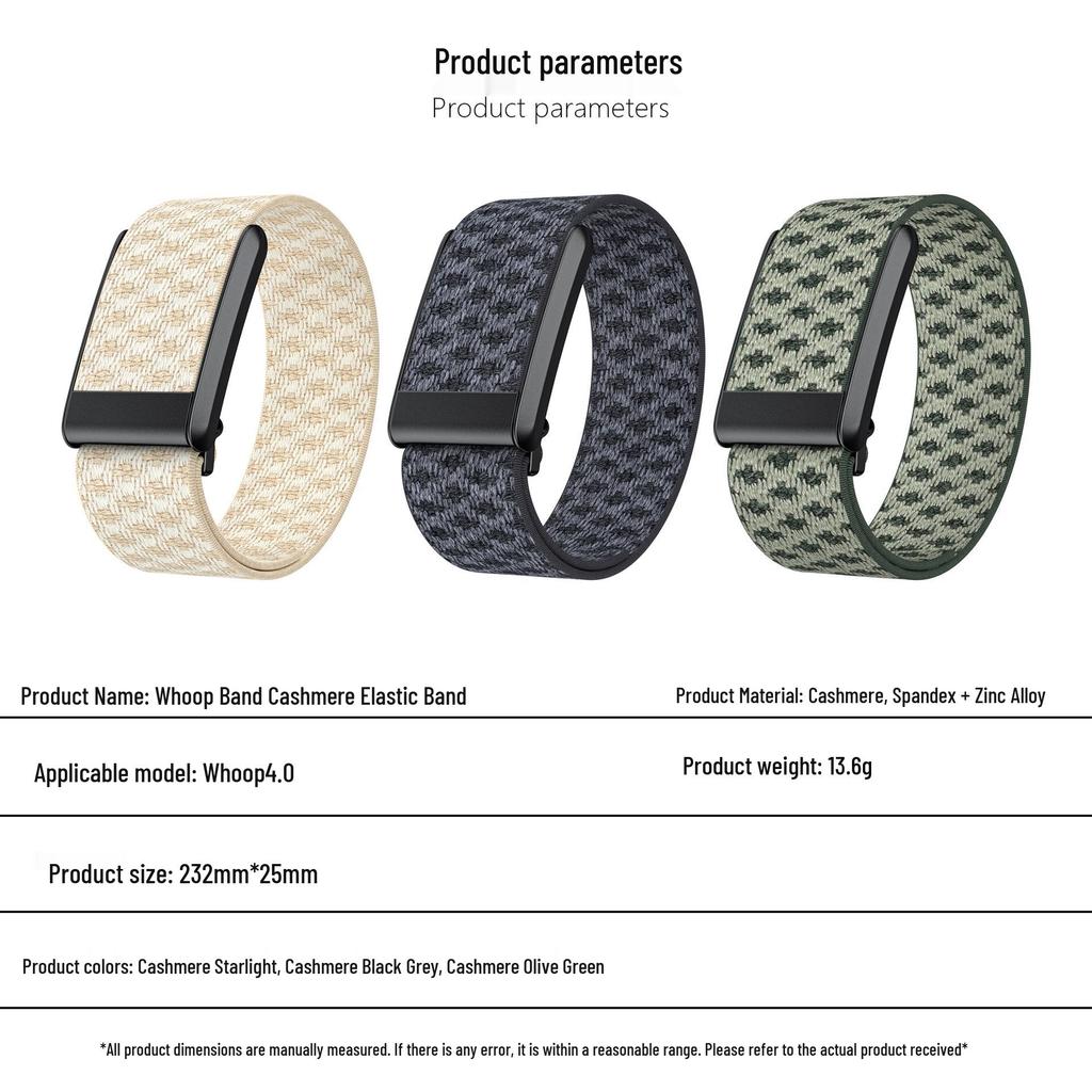WHOOP 4.0 Braided Nylon Sport Strap - Cashmere Elastic Bracelet for High-End Watches