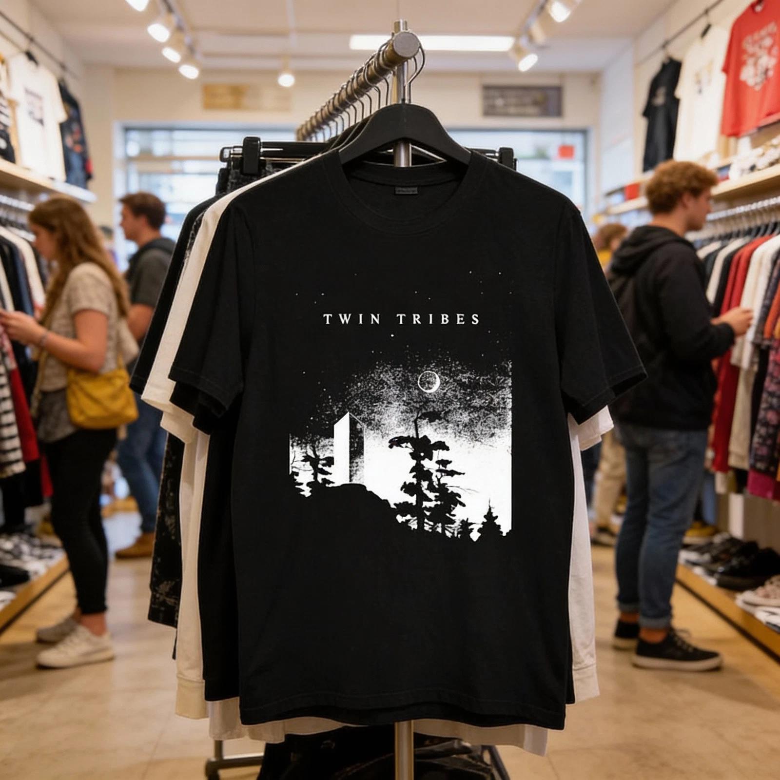 New Twin Tribes Band Monolith Album Cotton Black S-5XL Unisex T Shirt M