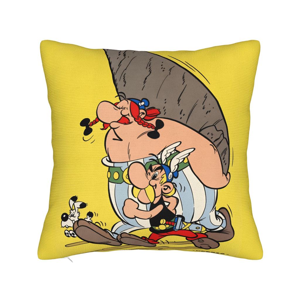 Pillow Cover A-Asterix E-Et Obelix Manga Fashion Pillow Case For Living Room Sofa Pillowcases