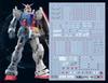 Decals for MS RG Gundam Fluorescent!! Water-slide HG, RG, EG, MG, MGSD, PG, RE, HiRM, Robot, Detail-Up (for 1/144 RX-78-2 Ver. 2.0) [Used]