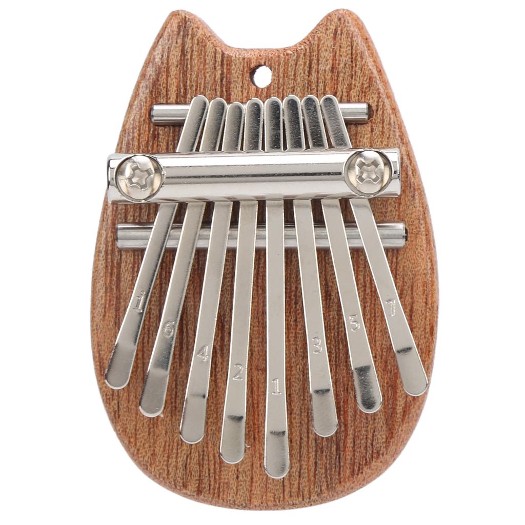 8 Tone Kalimba Mini Thumb Piano Children Gift Outdoor Leisure Instruments Cat Ear Shape