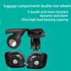 1 Pair Trolley Casters Replacement Heavy Duty Wheels for Luggage Suitcase 360 Degree Swivel Kit Double Row Silent Wheel