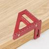 3D Multi Angle Measuring Ruler 45/90 Degree Plastic Carpentry Square Protractor Drawing Line Ruler Miter Triangle Layout Tool