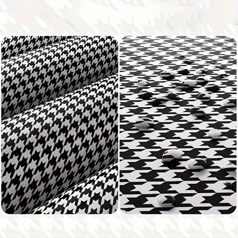 Large Capacity Houndstooth Foldable Travel Bag - Quilt & Clothes Storage for Moving & Home Organization