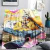 One Piece character Print Flannel Blanket,High quality Comfortable for All Seasons,Home Decor,Warmth and Comfort,Perfect for Christmas Gifts