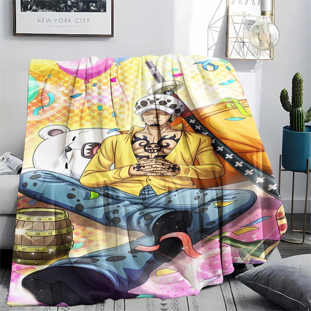 One Piece character Print Flannel Blanket,High quality Comfortable for All Seasons,Home Decor,Warmth and Comfort,Perfect for Christmas Gifts