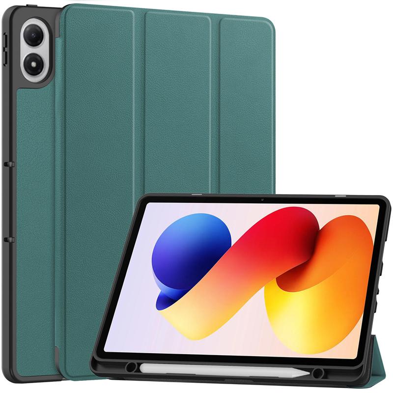 For Redmi Pad 2 Pro Case with Pen Holder Trifold Leather Magnetic Smart Cover for Poco Pad M1 / Redmi Pad 2 Pro 12.1 Inch Case