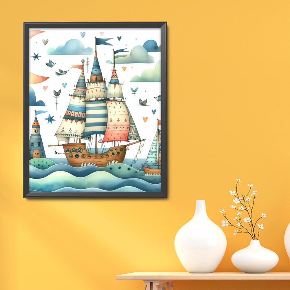 #L Full Embroidery Eco-cotton Thread 11CT Printed Book Cross Stitch Kit Art