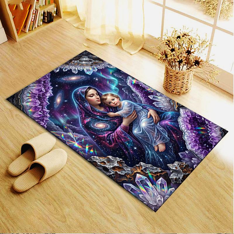 2025 New Virgin Mary Carpet Rug for Living Room Bedroom Home Sofa Decoration,Kids Play Non-slip Floor Mat