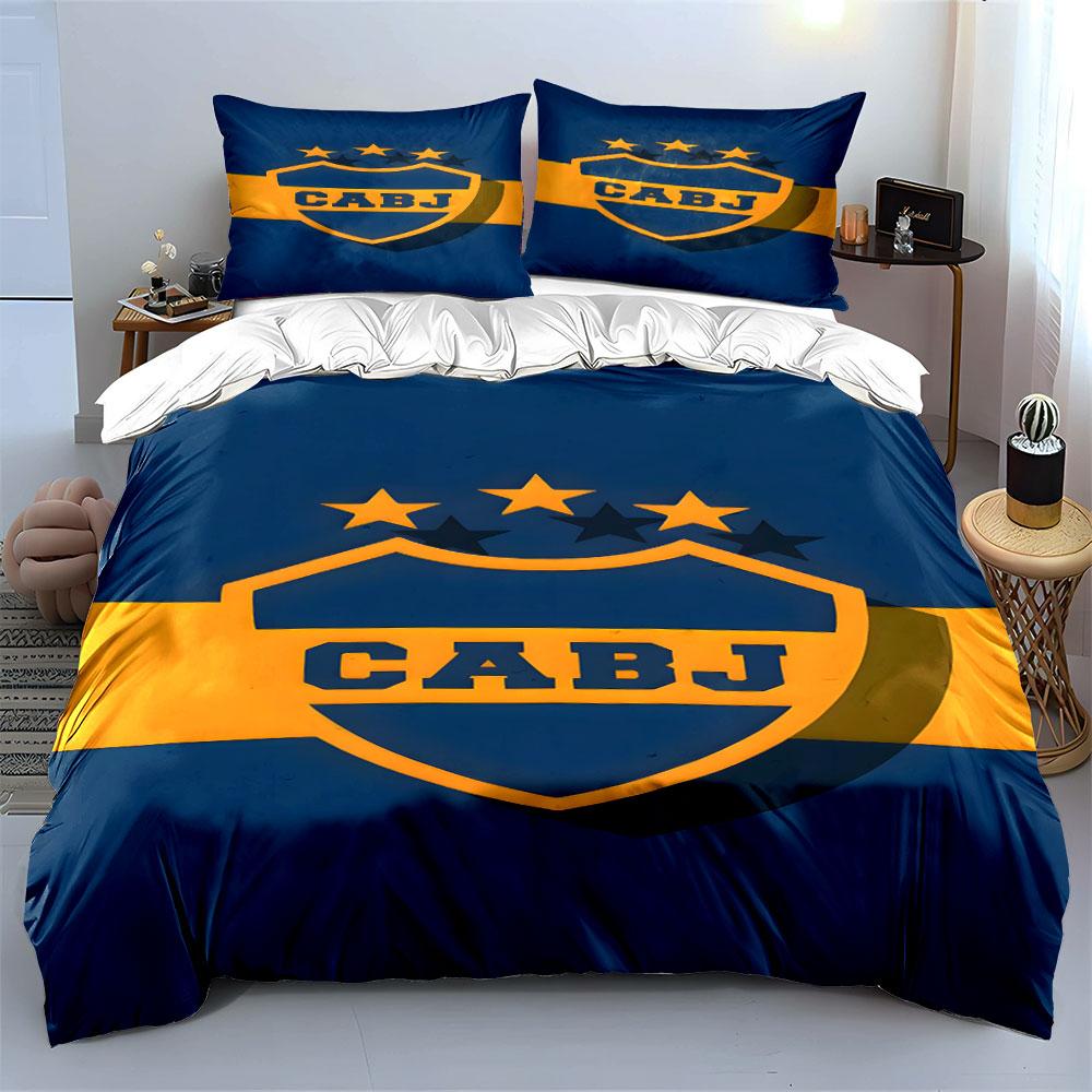 Blue shield, yellow stars. Bedding sets Duvet cover sets Duvet covers Pillowcases(1*Duvet Cover 2*Pillowcases without duvet insert)