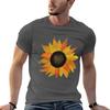 Hübsches Sonnenblumen-T-Shirt Lässige Mode Kurzarm Baumwoll-T-Shirt