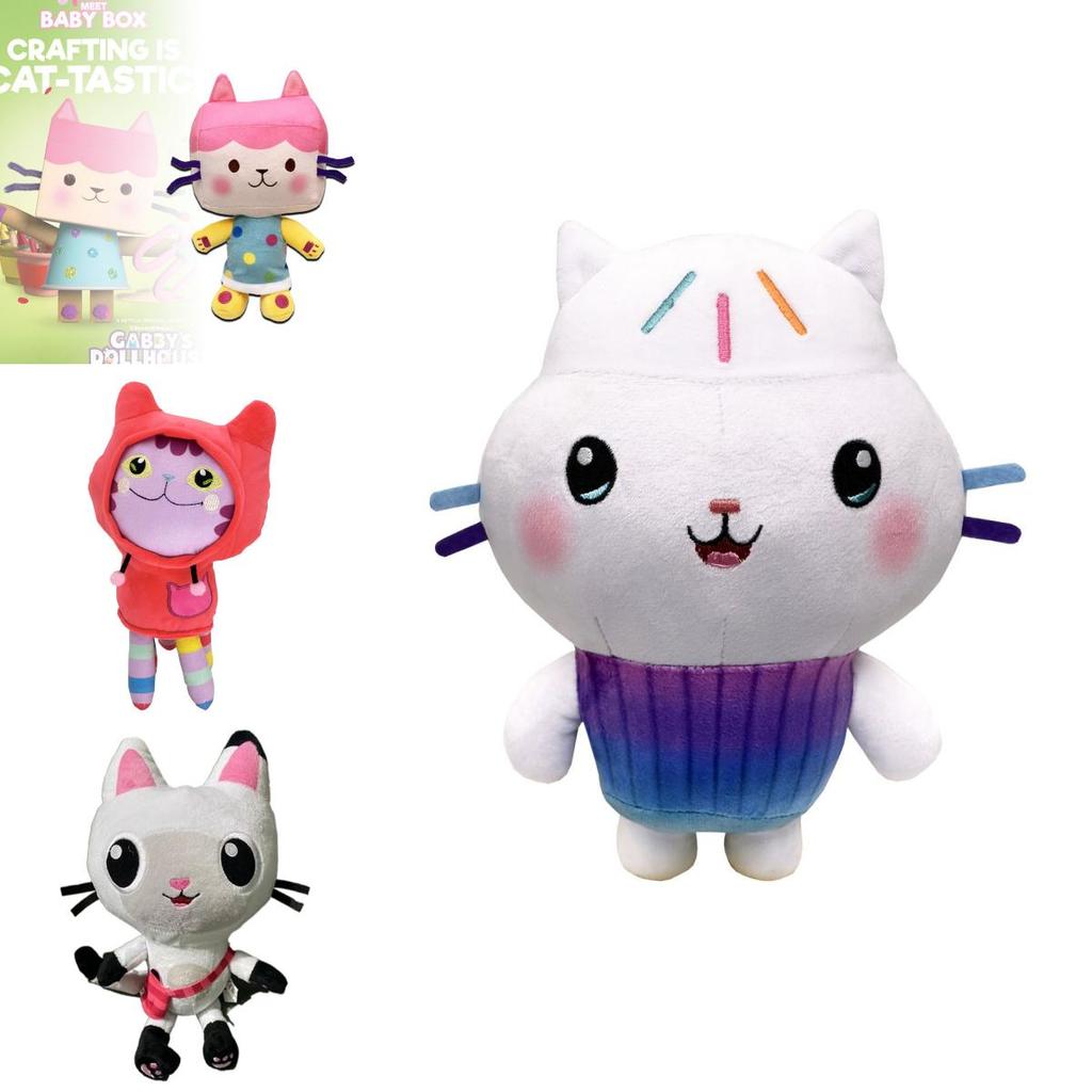 Casa de Păpuși a lui Gabby Pluș Desen Animat Pisică Umplută Păpușă de Pluș Cadouri de Crăciun pentru Copii