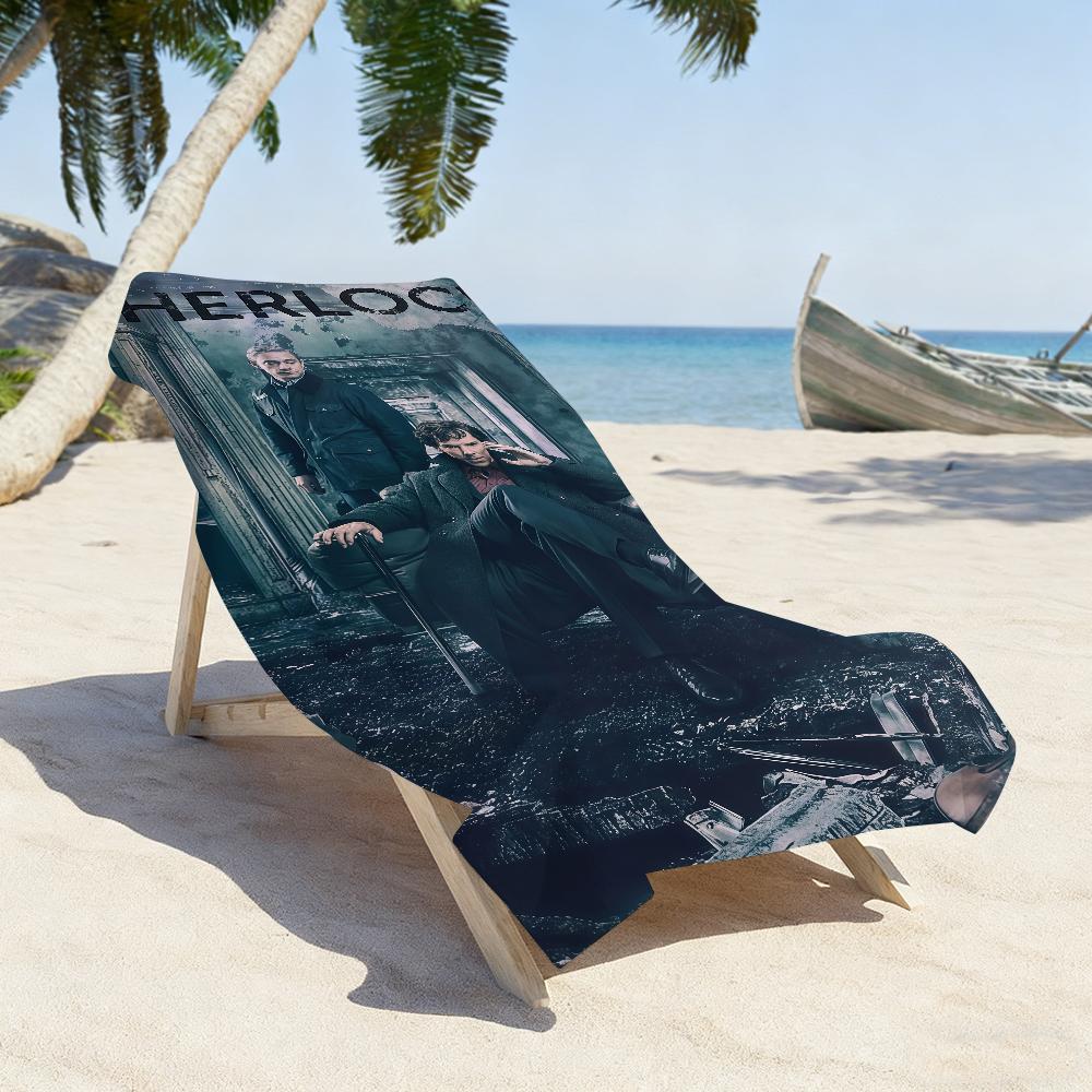 TV Show S-Sherlock-S Towel Sports Quick Dry Travel Camping Gear Sandproof Soft Light Large Beach Towel