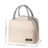 New Portable Lunch Box Bag Solid Color Thickened Thermal Insulation Bag Suitable For Students Office Workers & Other Occasions