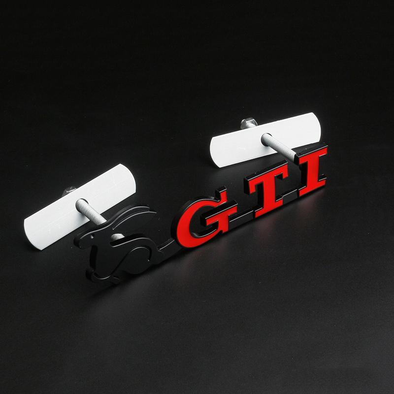 BRN1 2026 Hot For VW VOLKSWAGEN 1Pcs Car Emblem Sticker Auto Front Grille Badge Decoration For Volkswagen GTI R-Line R Polo T5 Golf P xj2