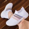 New Fashion Women Sneakers Mesh Breathable Sports Shoes Slip on Flat Anti-slip Woman Walking Shoes Casual Sneakers