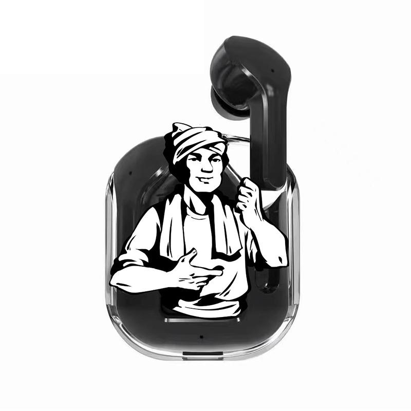 

Transparent Digital Xt16 Bluetooth Earphones With Wireless Dual Sided Stereo In Ear Design And Ultra Long Battery Life чорний