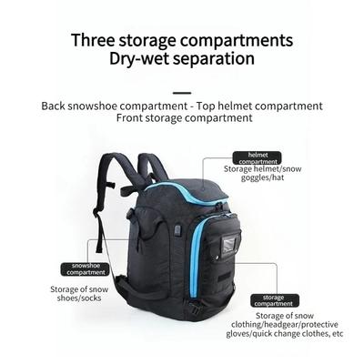 Großvolumige Aufbewahrung Oxford-Stoff Wasserdicht und verschleißfest Skateboard Outdoor-Reisebeutel Schneestiefel Snowboard-Rucksack