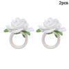 2/4/6pcs Flower Napkin Rings Red Rose Towel Buckle for Wedding Party Valentines Day Home Table Decoration Birthday Napkin Holder