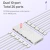 1 To 10 PWM & ARGB Hub Splitter Magnetic Suction 4 Pin PWM 3 Pin Addressable ARGB Adapter ARGB Controller Splitter for Case Fan