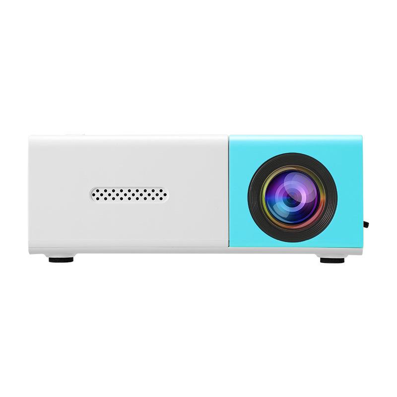 Yellow-White YG300 HD Mini LED Projector for Dormitory and Home