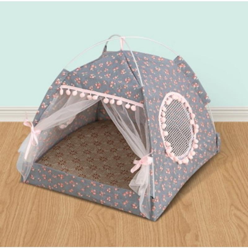 Summer Cool Foldable Removable and Washable Pet Tent Cat Nest Small Pet Cat and Dog Universal Nest