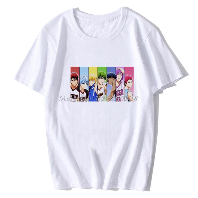 Japan  Anime Kuroko No Basket Funny Print T Shirt Men Harajuku Manga Summer Tops Causal Basketball Cartoon Tee Anime Shirt