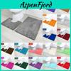 Comfortable 2 Piece Bath Mat Set Non-slip Toilet Pedestal With Absorbent Foam Shaggy Chenille Rug