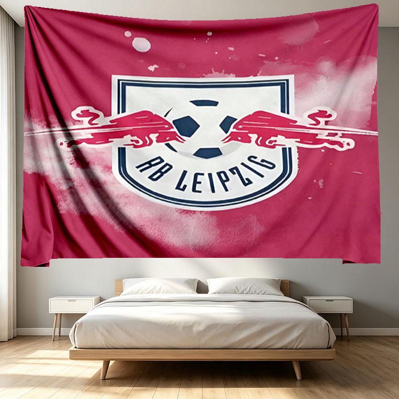 RB Leipzig Print Tapestry - Portable Wall Decor Cloth, for Home, Dorm, Travel, Bedroom, Living Room - Ideal Birthday Housewarming Gift
