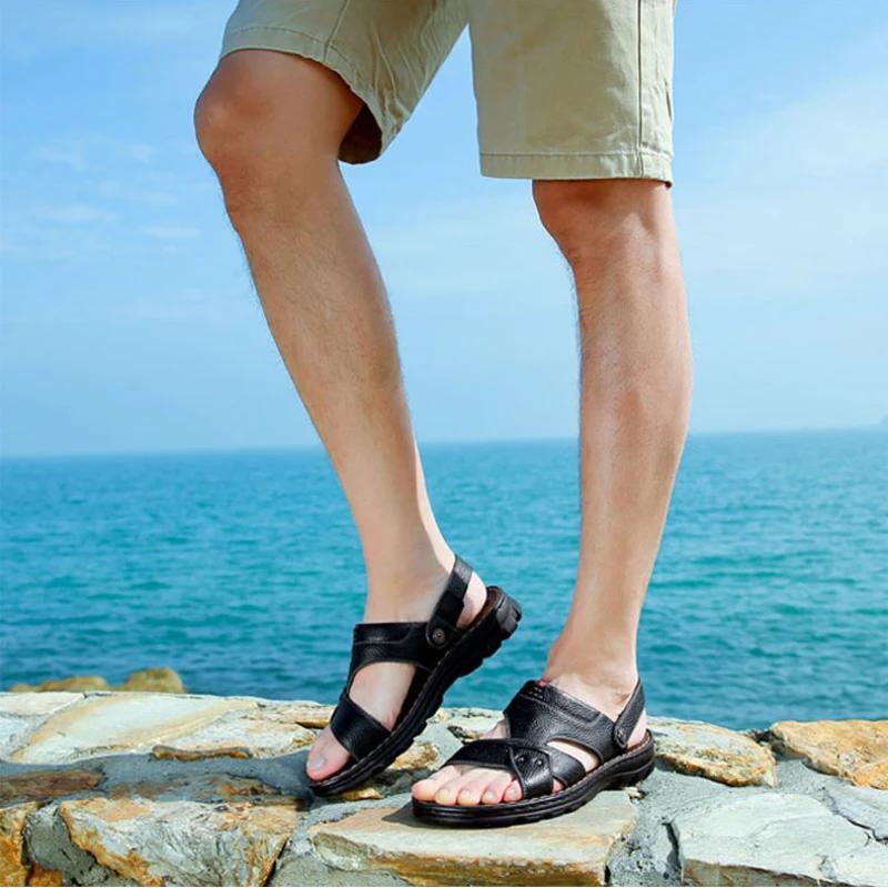 Indoor Beach Slippers Male Shoe Casual Men's Sandal Open Cheap Clearance Korean Style Summer Sale Color Wholesale Luxury H V 39