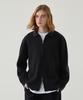 NODU Hazzi Two-Way Zip-Up Collared Knit [Charcoal]