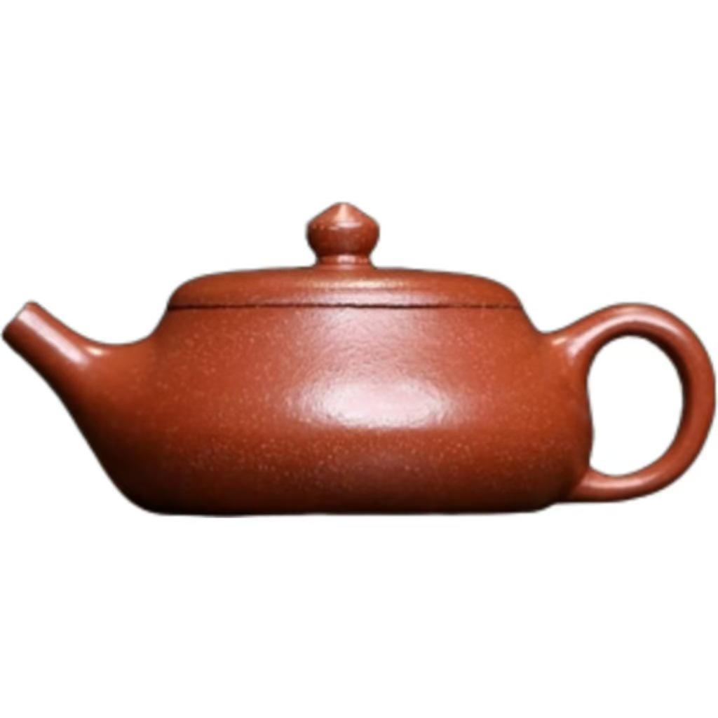 80cc Authentic Yixing Zisha Teapot, Red Jiangpo Coarse Sand, Small Capacity Kung Fu Tea Pot for One Person