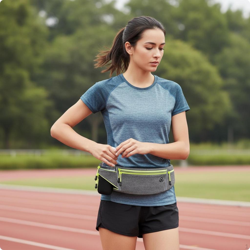 Running Waist Pack Lightweight Adjustable Strap Belt for Runners, Joggers,