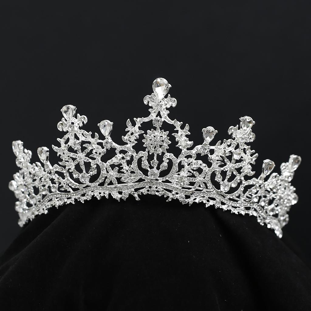 Europäische und Amerikanische Brautkrone Legierung Strass Barockkrone Hochzeit Geburtstag Abschlussfeier Accessoires Kopfschmuck