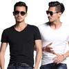 Mens Summer Casual Fashion V-neck T-shirt In Premium Quality Solid Colors