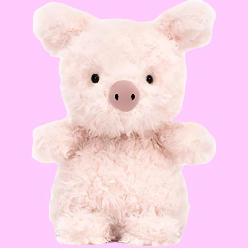 JELLYCAT Farm Animal Series Piglet Cute Pink Doll Plush Doll 25cm Height